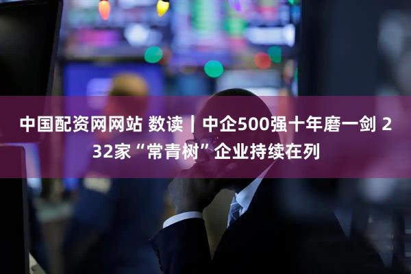 中国配资网网站 数读｜中企500强十年磨一剑 232家“常青树”企业持续在列